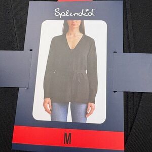 Splendid Charcoal Knit Cardigan